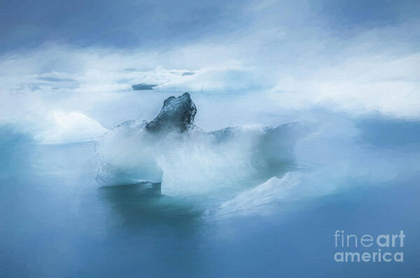 Iceland Poster featuring the photograph Icebergs, Jokulsarlon Lagoon, Iceland by Philip Preston