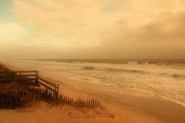 Jersey Shore Poster featuring the photograph In My Dreams The Ocean Sings - Jersey Shore by Angie Tirado