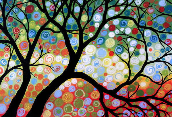 Tree Poster featuring the painting In the Limelight by Amy Giacomelli