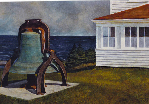 Monhegan Poster featuring the painting Island Bell by Tyler Ryder