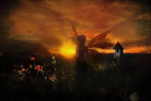  Poster featuring the photograph it was always late afternoon in Fairyland by Cybele Moon