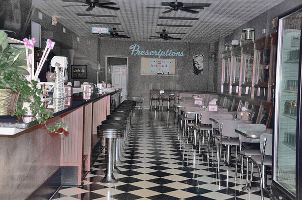 Interiors Poster featuring the photograph Izzo's Drugstore by Jan Amiss Photography