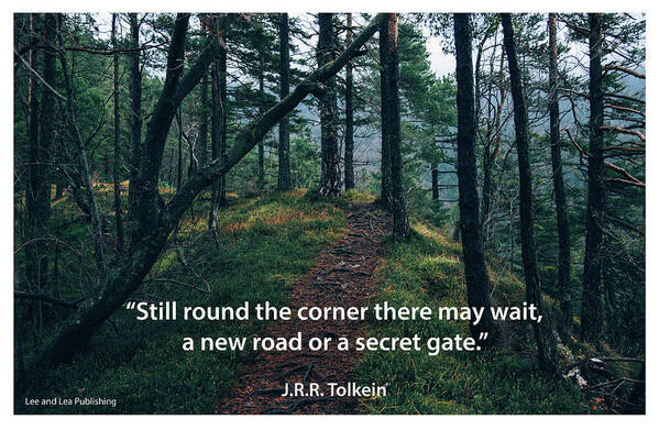 Quote Poster featuring the photograph J.R.R. Tolkein - 1 by Mark Slauter