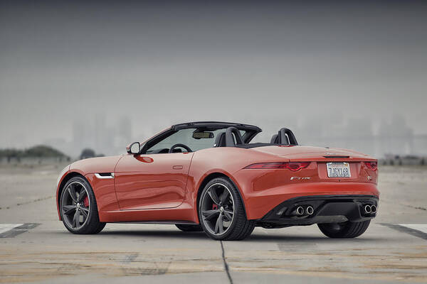 Jaguar F-type Convertible Poster featuring the photograph Jaguar F-Type Convertible by ItzKirb Photography