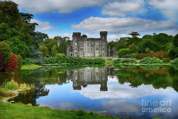 Johnstown Castle Poster featuring the photograph Johnstown Castle - Summer time by Joe Cashin