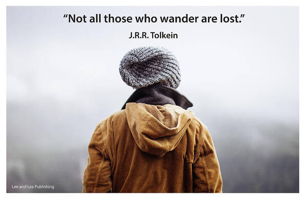 Quote Poster featuring the photograph J.R.R. Tolkein - 2 by Mark Slauter