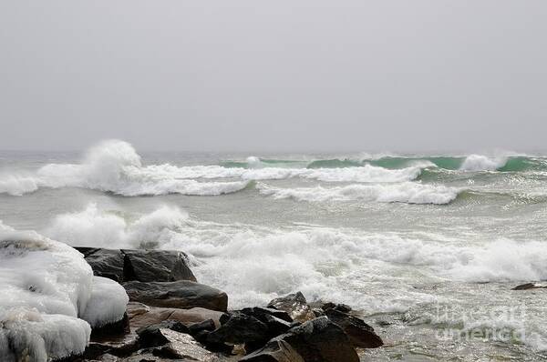 Waves Poster featuring the photograph Just Waves by Sandra Updyke