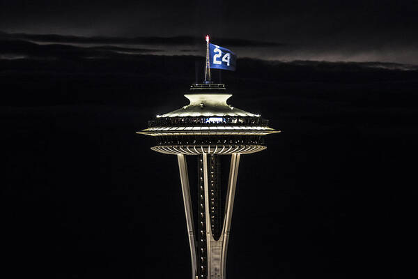 Space Needle Poster featuring the photograph Ken Griffey Jr. Space Needle by Matt McDonald