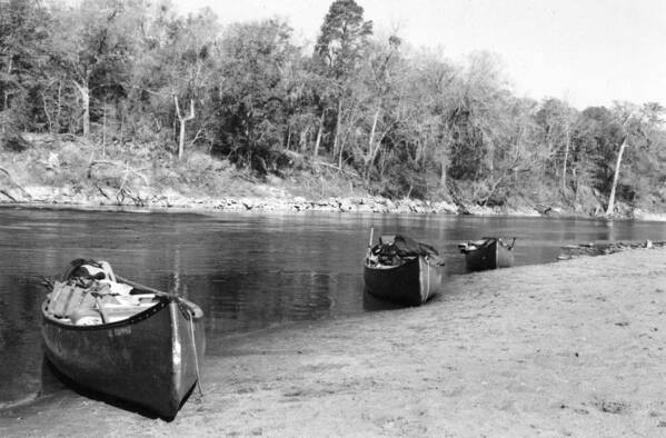 River Poster featuring the photograph Kerr Lake Canoes by Steven Crown