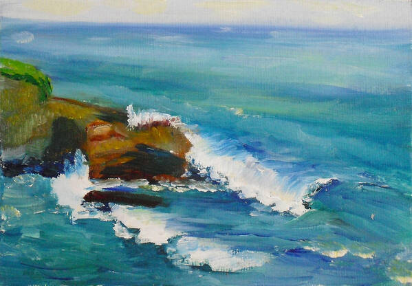 100 Paintings Poster featuring the painting La Jolla Cove 038 by Jeremy McKay