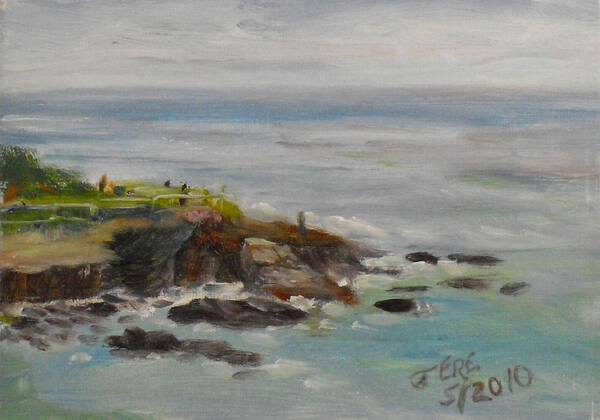   100 Paintings Poster featuring the painting La Jolla Cove 053 by Jeremy McKay