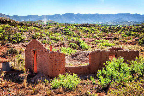 Pottery Poster featuring the photograph La Luz Pottery Ruins by Diana Powell