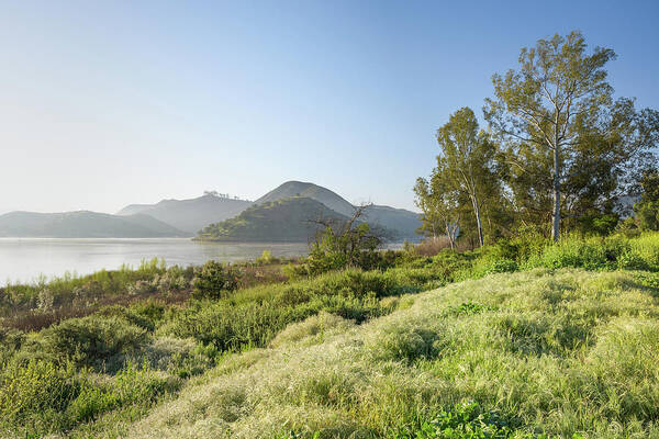 California Poster featuring the photograph Lake Hodges - Fletcher Point by Alexander Kunz
