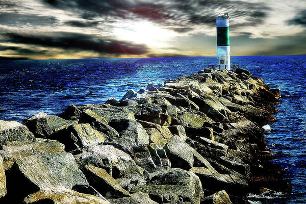 Hovind Poster featuring the photograph Lake Huron Lighthouse by Scott Hovind