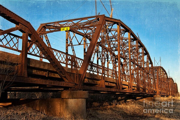 Bridge Poster featuring the photograph Lake Overholser Bridge by Lana Trussell