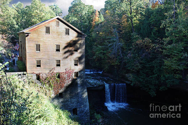 Autumn Poster featuring the photograph Lanterman's Mill by Terri Mills