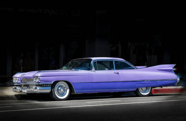 Cadillac Poster featuring the photograph Last Of The Big Fins by Gene Parks