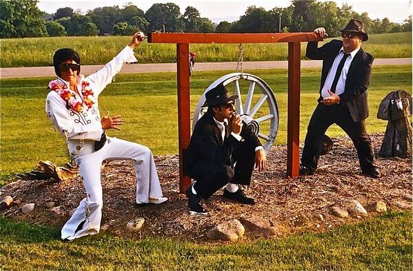 Elvis Poster featuring the photograph Last of the Trio by Randy Rosenberger