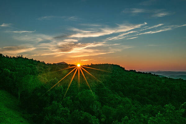 Sunrise Poster featuring the photograph Laurel Ridge Sunrise by Chris Berrier