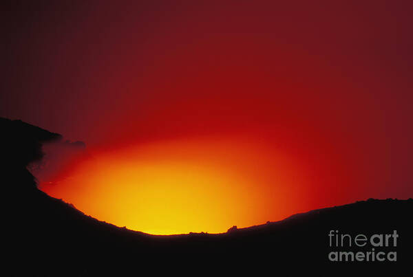 Active Poster featuring the photograph Lava Flows At Night by William Waterfall - Printscapes