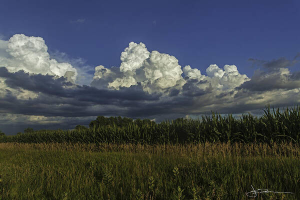 Clouds Poster featuring the photograph Layers by Jim Bunstock