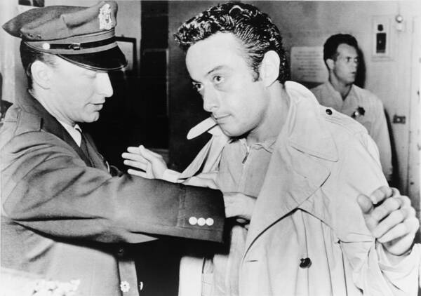 1960s Poster featuring the photograph Lenny Bruce 1925-1966, Being Searched by Everett
