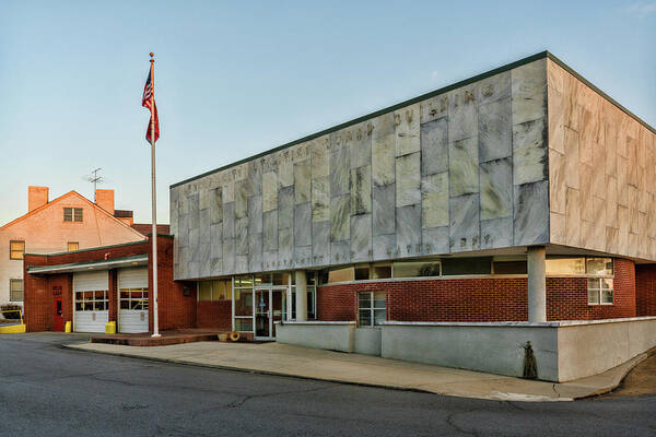 Sharon Popek Poster featuring the photograph Lenoir City Fire Department by Sharon Popek