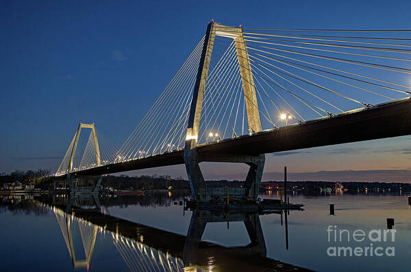 Lewis Poster featuring the photograph Lewis and Clark Bridge - D009999 by Daniel Dempster