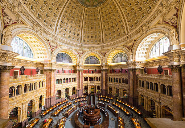 Washington Poster featuring the photograph Library of Congress I by Robert Davis