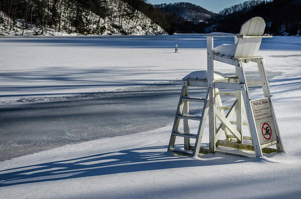 Landscape Poster featuring the photograph Lifeguard Stand by Jim Love