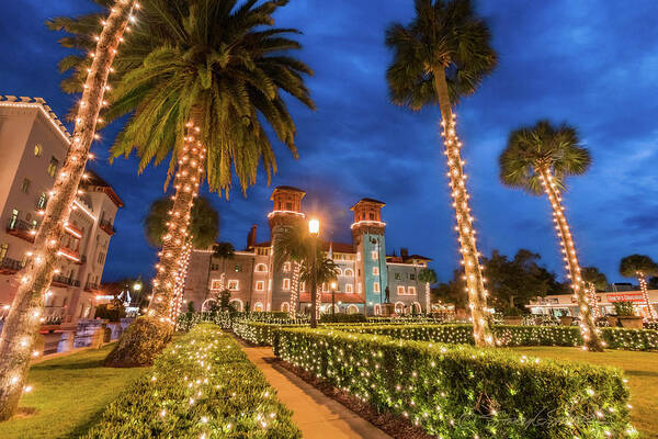 Nights Of Lights Poster featuring the photograph Lightner Museum during Nights of Lights by Stacey Sather