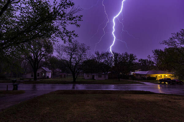 Jay Stockhaus Poster featuring the photograph Lightning by Jay Stockhaus