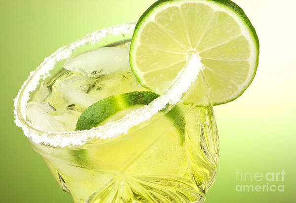 Lime Poster featuring the photograph Lime cocktail drink by Blink Images