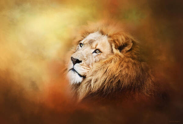 Lion Poster featuring the photograph Lion - Pride of Africa II - Tribute to Cecil by Michelle Wrighton