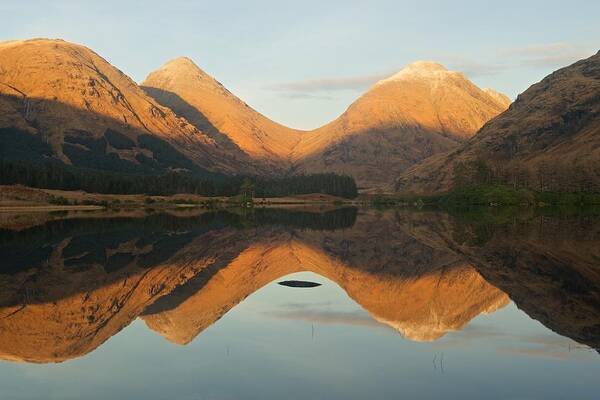 Glen Etive Poster featuring the photograph Lochan Urr Sunset by Stephen Taylor