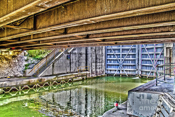 Erie Canal Poster featuring the photograph Lock 33 by William Norton