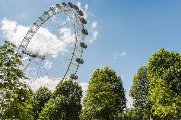 London Poster featuring the photograph London Eye by Marcus Karlsson Sall