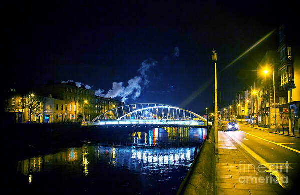 Guinness Storehouse Smoke Poster featuring the photograph Lonely Night by Alex Art