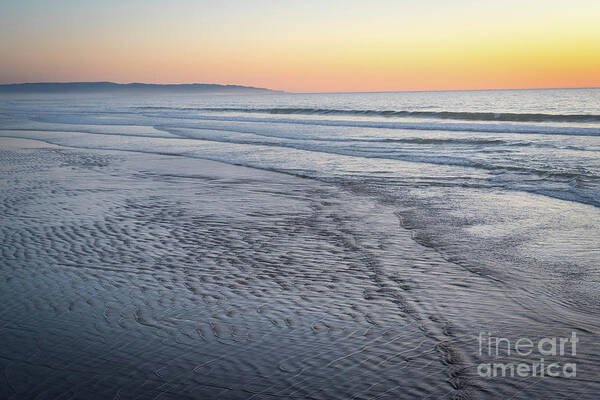 Beach Poster featuring the photograph Lonely Pismo Sunset by Jeff Hubbard