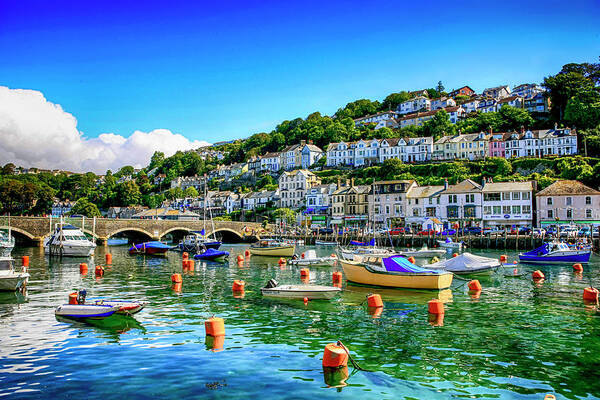 Boats Poster featuring the photograph Looe in Cornwall UK by Chris Smith