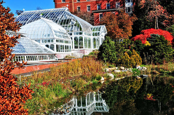 Conservatory Poster featuring the photograph Lyman Conservatory by Mike Martin