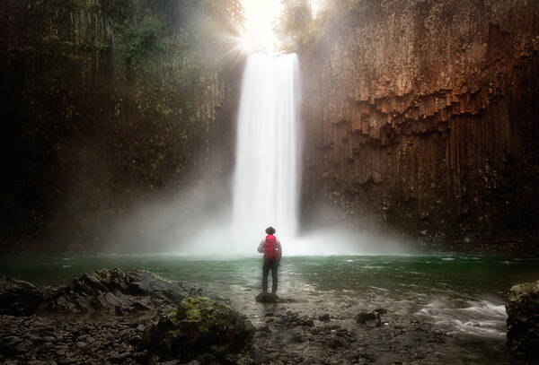 Abiqua Falls Poster featuring the photograph Magic Moment by Nicki Frates