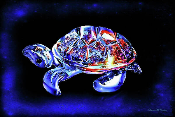 Magic Turtle Poster featuring the digital art Magic Turtle by Pennie McCracken
