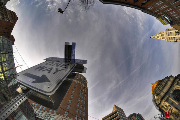 Buffalo Poster featuring the photograph Main And Genesee St Downtown Buffalo by Michael Frank Jr