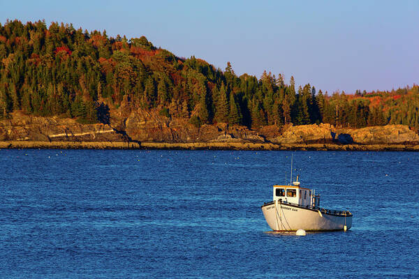 Boat Poster featuring the photograph Maine Fishing Boat by Brian Knott Photography