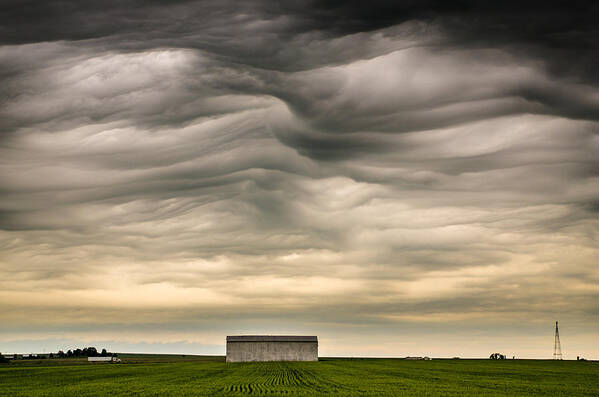 Mammatus Poster featuring the photograph Mammatus Clouds by Jeff Phillippi