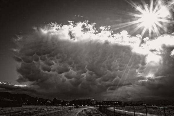 Mammatus Poster featuring the photograph Mammatus Storm Cloud by Mick Anderson