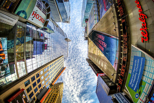 Manhattan Poster featuring the photograph Manhattan Skyscrapers by The Flying Photographer