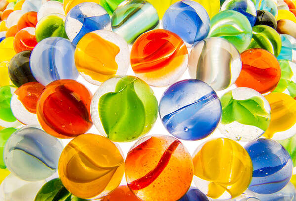 Marbles Poster featuring the photograph Marbles 3 by Jim Hughes