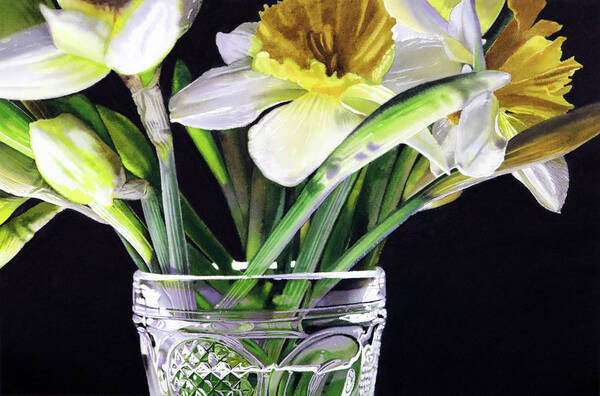 Daffodil Poster featuring the painting March Equinox by Denny Bond